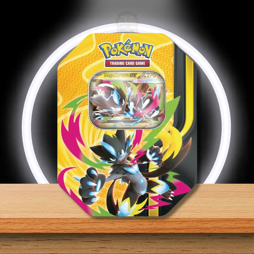Pokémon Mega-Kräfte Tin-Box Mega-Zeraora-ex (DE)