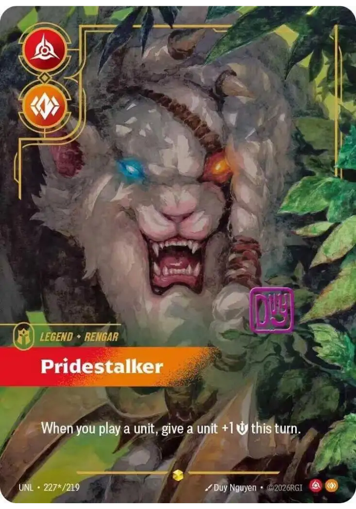 Rengar Pridestalker V.3   Signed Showcase