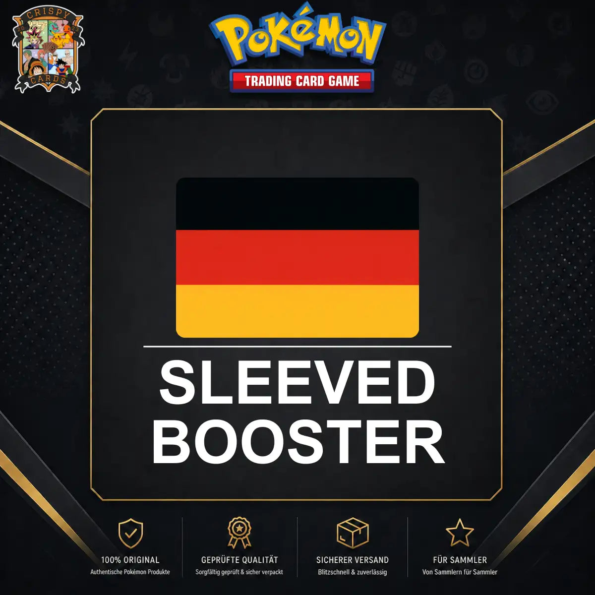 Pokémon Sleeved Booster Deutsch mit versiegeltem TCG Booster