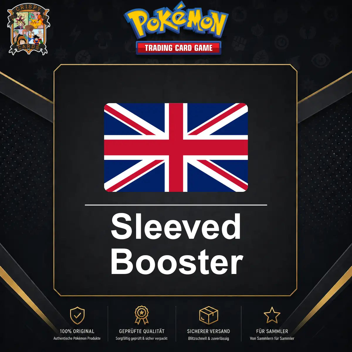 Pokémon Sleeved Booster Englisch mit versiegeltem TCG Booster