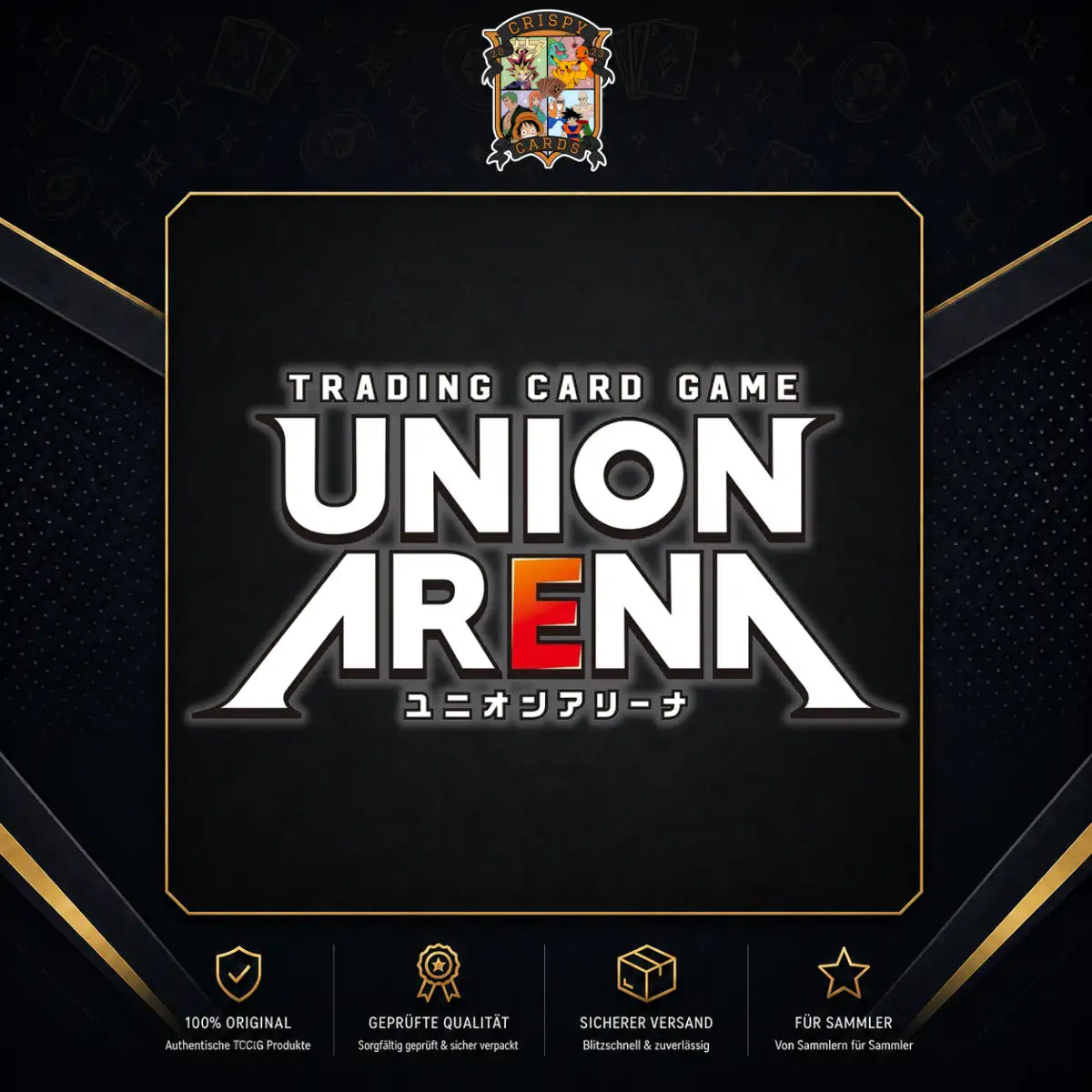 Union Arena Karten und Anime Booster Displays verschiedener Serien