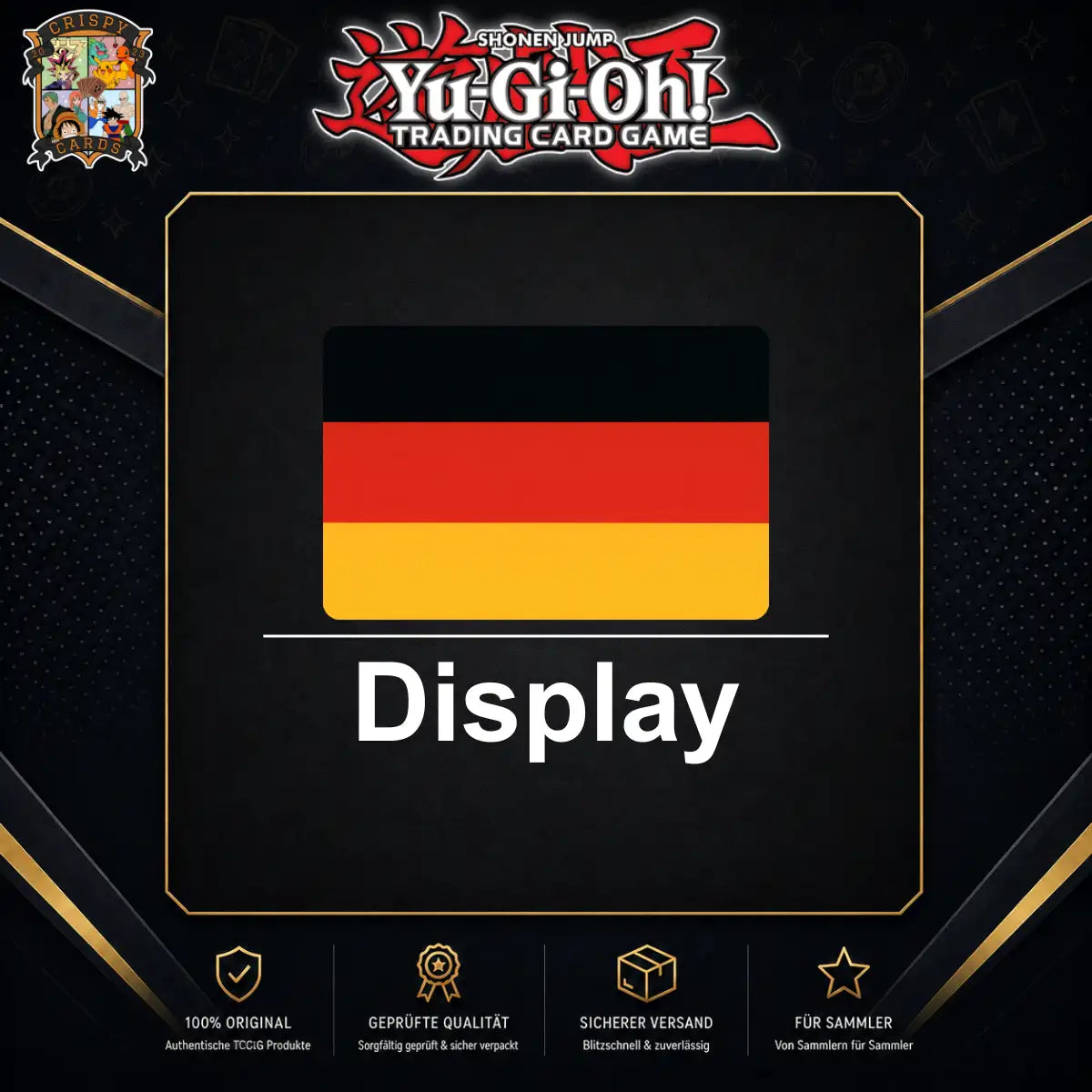 Deutsche Yu-Gi-Oh! Booster Displays verschiedener Erweiterungen