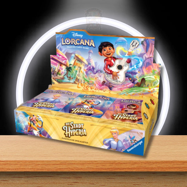 Disney Lorcana Hyperia City Booster Display Englisch – Produktansicht