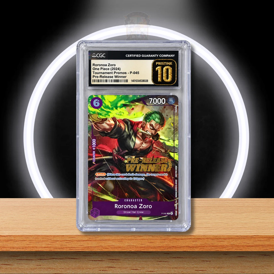 One Piece Roronoa Zoro Pre-Release Winner Pristine 10 (ENG)