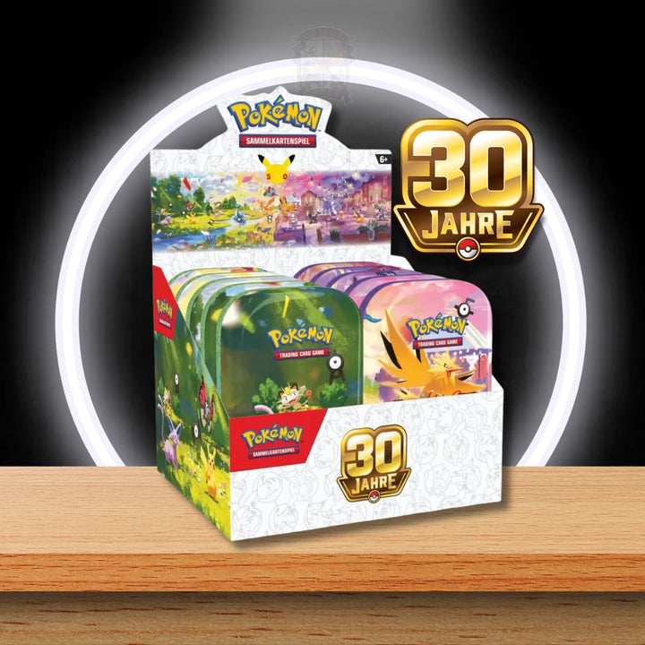 Pokémon 30 Jahre Mini Tin Deutsch – Pokémon Sammelkartenspiel