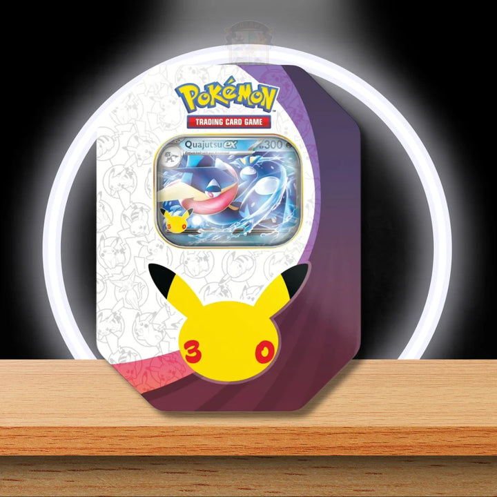 Pokémon 30 Jahre Nacht Quajutsu ex Tin (DE) – Deutsche Pokémon Sammelkarten Tin-Box