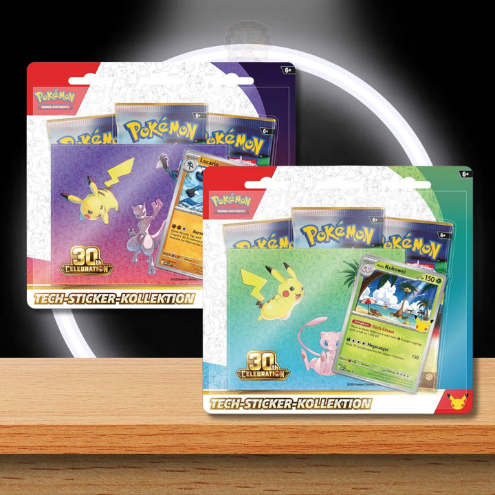 Pokémon 30 Jahre Tech Sticker Kollektion Deutsch – Produktansicht