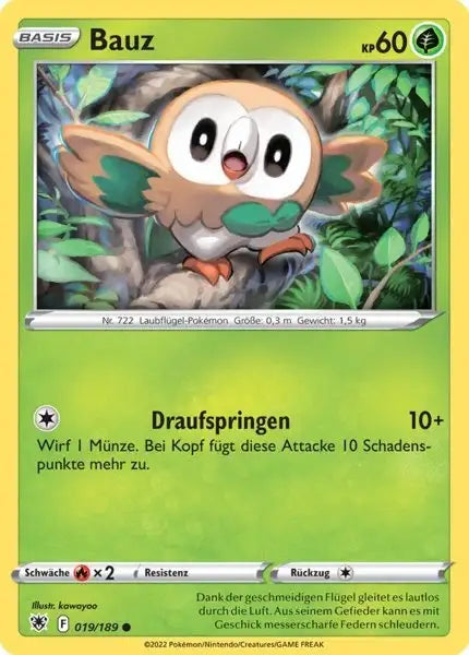 Bauz 019/189 – Pokémon Astralglanz Karte
