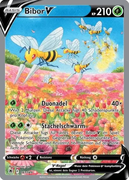 Bibor V 161/189 – Pokémon Astralglanz Karte