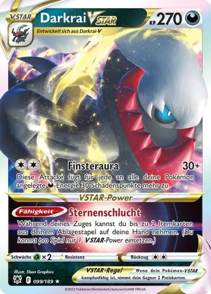Darkrai VSTAR 099/189 – Pokémon Astralglanz Karte