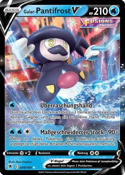 Galar Pantifrost V 049/189 – Pokémon Astralglanz Karte