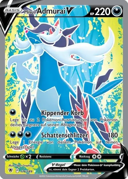 Hisui Admurai V 176/189 – Pokémon Astralglanz Karte