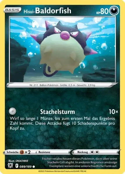 Hisui Baldorfish 089/189 – Pokémon Astralglanz Karte