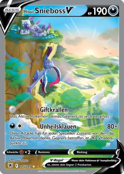 Hisui Snieboss V 175/189 – Pokémon Astralglanz Karte