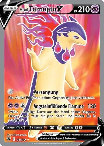 Hisui Tornupto V 169/189 – Pokémon Astralglanz Karte