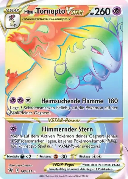 Hisui Tornupto VSTAR 193/189 – Pokémon Astralglanz Karte