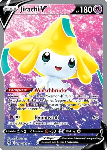 Jirachi V 170/189 – Pokémon Astralglanz Karte