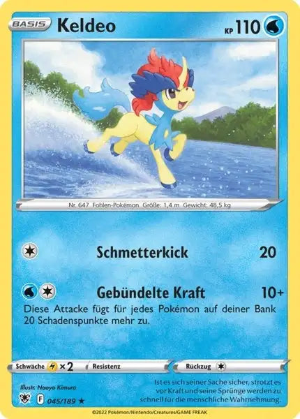 Keldeo 045/189 – Pokémon Astralglanz Karte