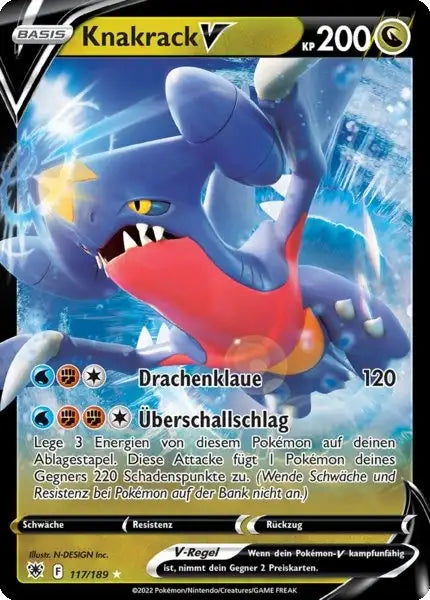 Knakrack V 117/189 – Pokémon Astralglanz Karte