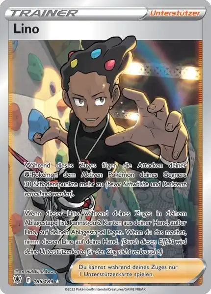 Lino 185/189 – Pokémon Astralglanz Karte