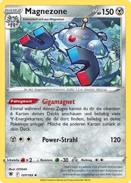 Magnezone 107/189 – Pokémon Astralglanz Karte