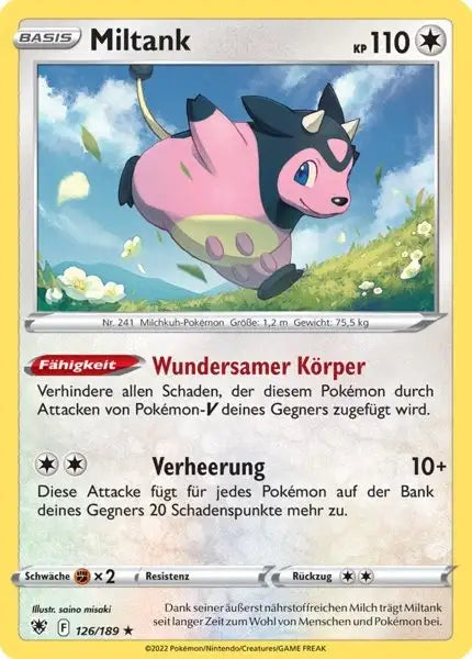 Miltank 126/189 – Pokémon Astralglanz Karte