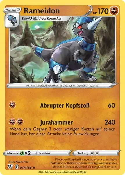 Rameidon 077/189 – Pokémon Astralglanz Karte