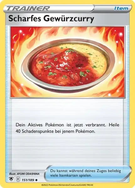 Scharfes Gewuerzcurry 151/189 – Pokémon Astralglanz Karte