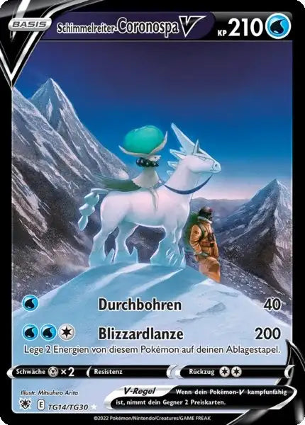 Schimmelreiter Coronospa V TG14 – Pokémon Astralglanz Karte