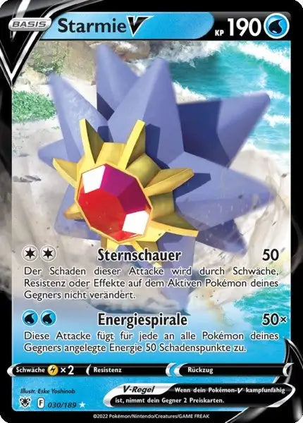 Starmie V 030/189 – Pokémon Astralglanz Karte