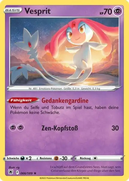 Vesprit 066/189 – Pokémon Astralglanz Karte