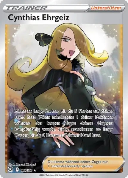 Cynthias 169/172 – Pokémon Strahlende Sterne Karte