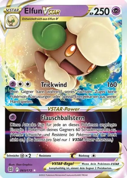 Elfun VSTAR 065/172 – Pokémon Strahlende Sterne Karte