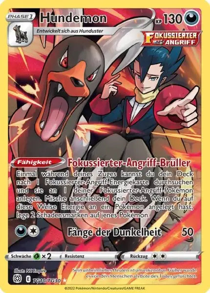 Hundemon TG10 – Pokémon Strahlende Sterne Karte