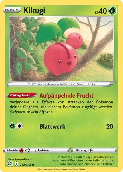 Kikugi 012/172 – Pokémon Strahlende Sterne Karte
