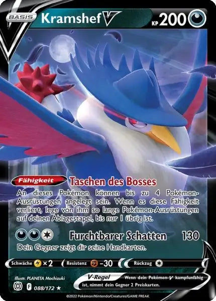 Kramshef V 088/172 – Pokémon Strahlende Sterne Karte