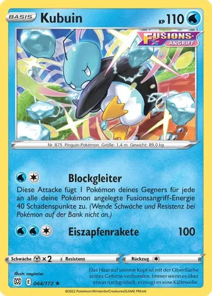 Kubuin 044/172 – Pokémon Strahlende Sterne Karte