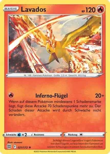 Lavados 021/172 – Pokémon Strahlende Sterne Karte