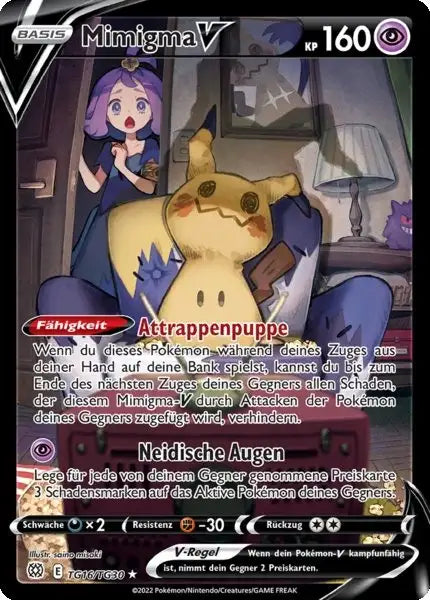 Mimigma V TG16 – Pokémon Strahlende Sterne Karte
