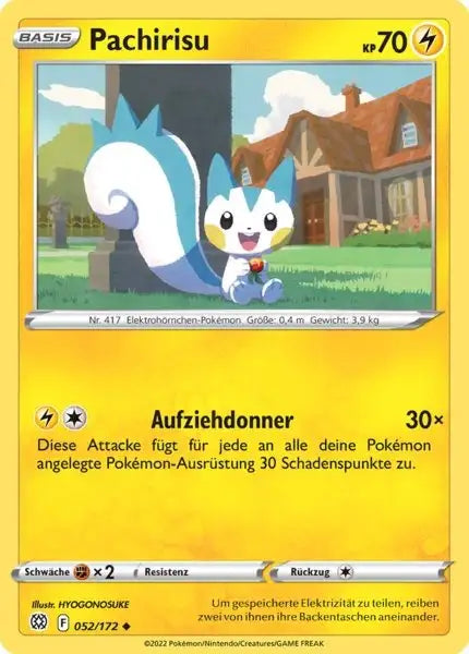 Pachirisu 052/172 – Pokémon Strahlende Sterne Karte
