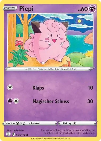 Piepi 053/172 – Pokémon Strahlende Sterne Karte