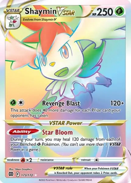 Shaymin VSTAR 173/172 – Pokémon Strahlende Sterne Karte