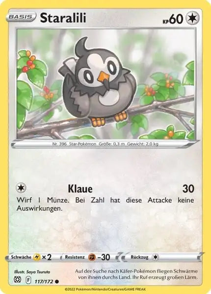 Staralili 117/172 – Pokémon Strahlende Sterne Karte