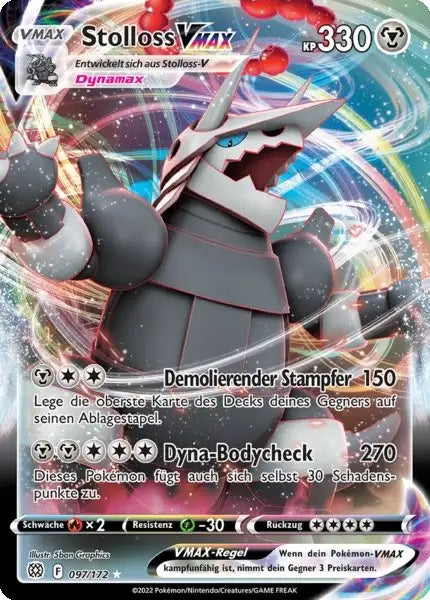 Stolloss VMAX 097/172 – Pokémon Strahlende Sterne Karte