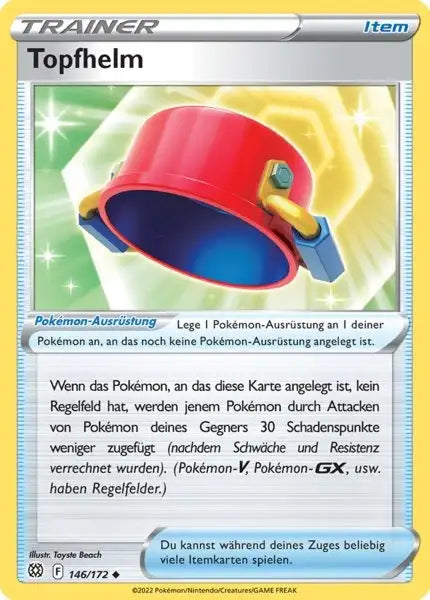 Topfhelm 146/172 – Pokémon Strahlende Sterne Karte