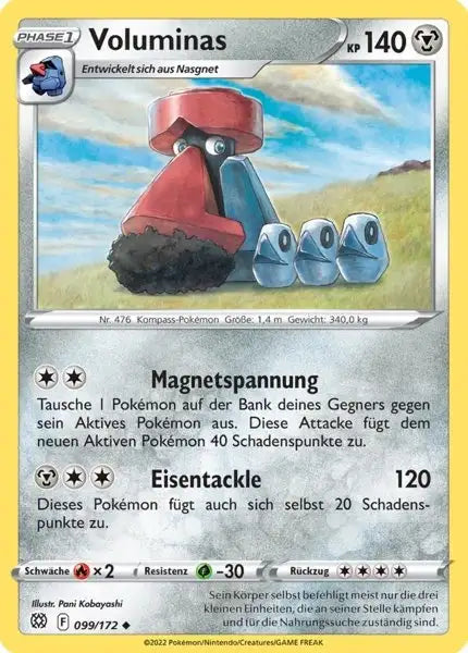 Voluminas 099/172 – Pokémon Strahlende Sterne Karte