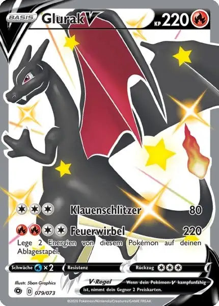 glurak v 079/073 – Pokémon Weg des Champs Karte