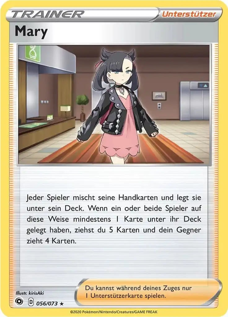 mary 056/073 – Pokémon Weg des Champs Karte