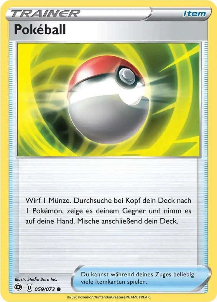pokeball 059/073 – Pokémon Weg des Champs Karte