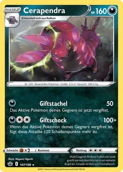 cerapendra 107/198 – Pokémon Schaurige Herrschaft Karte